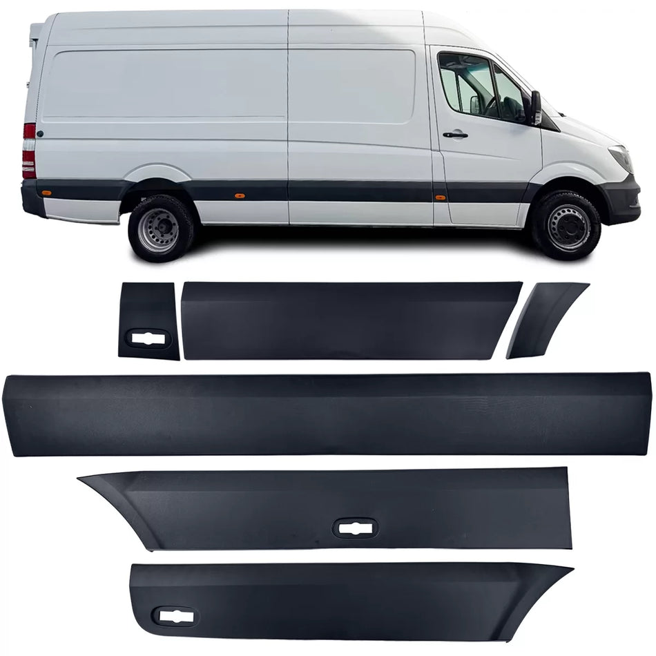 Battitacco Destro 6 Pezzi per Mercedes Sprinter W906 06-18 Long