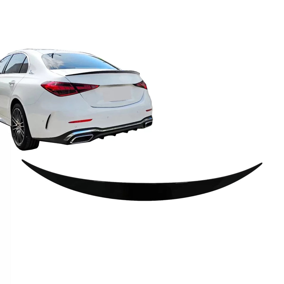 Spoiler Posteriore Nero Lucido per Mercedes Classe C W206 Berlina 2021-up