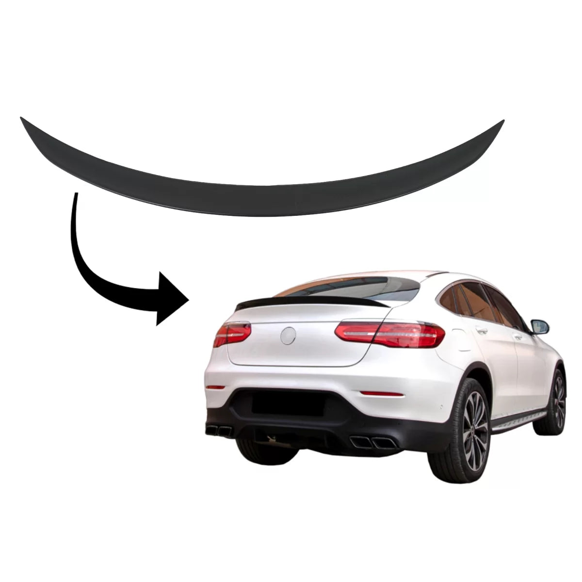 Spoiler Posteriore per Mercedes GLC Coupe C253 2015-2019 2019-up