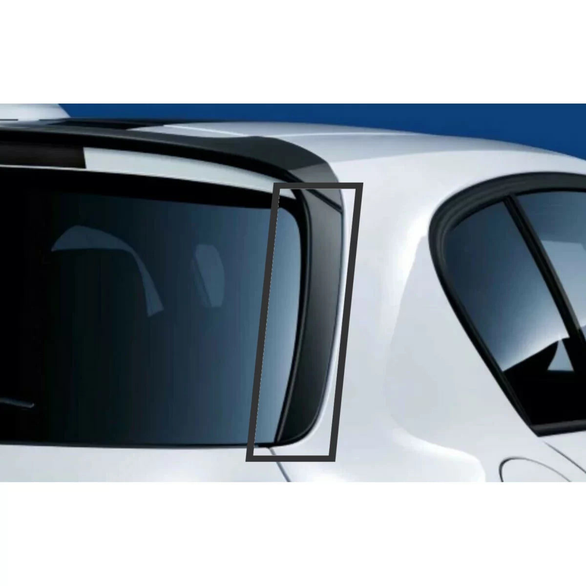 Spoiler Posteriore Finestrino Piano Nero per BMW Serie 1 F20 F21 2011-2019