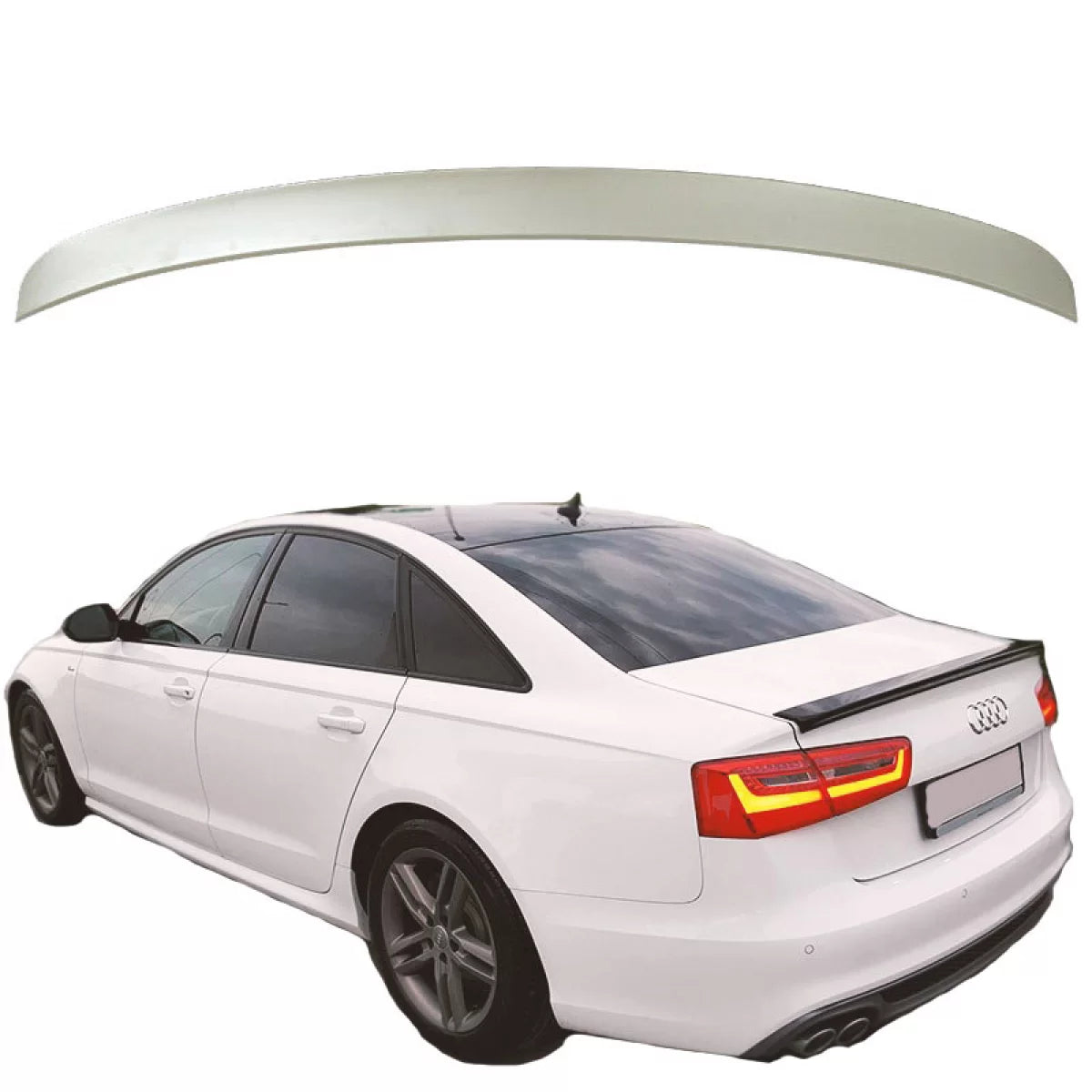 Spoiler Posteriore ABS Abt Look per Audi A6 C7 11-18
