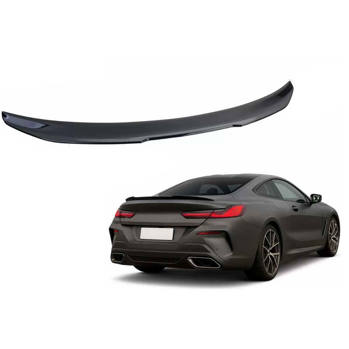 Spoiler Posteriore Nero Lucido per BMW Serie 8 G15 2018-2026