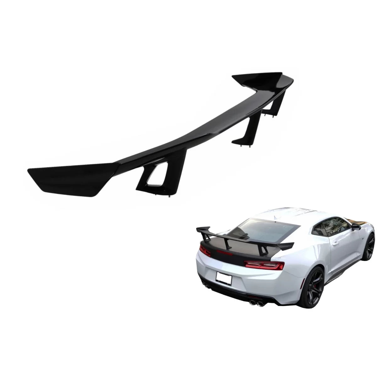 Spoiler Posteriore Piano Nero per Chevrolet Camaro Non-1le ZL1 2016-up