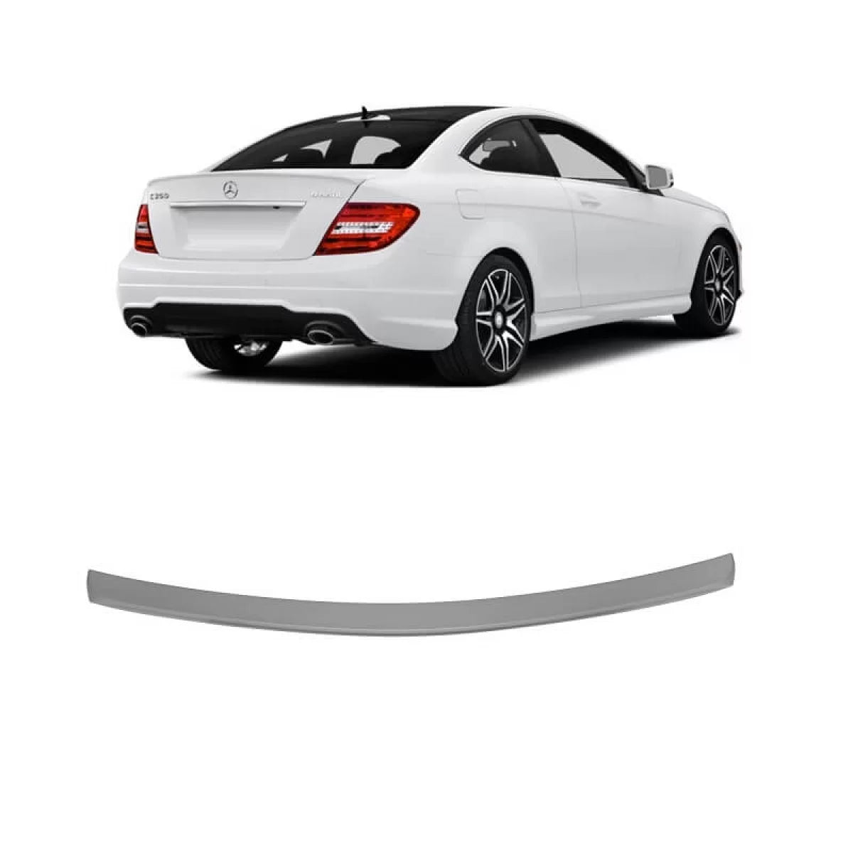 Spoiler Posteriore a Design ABS per Mercedes Classe C Coupe W204 07-14