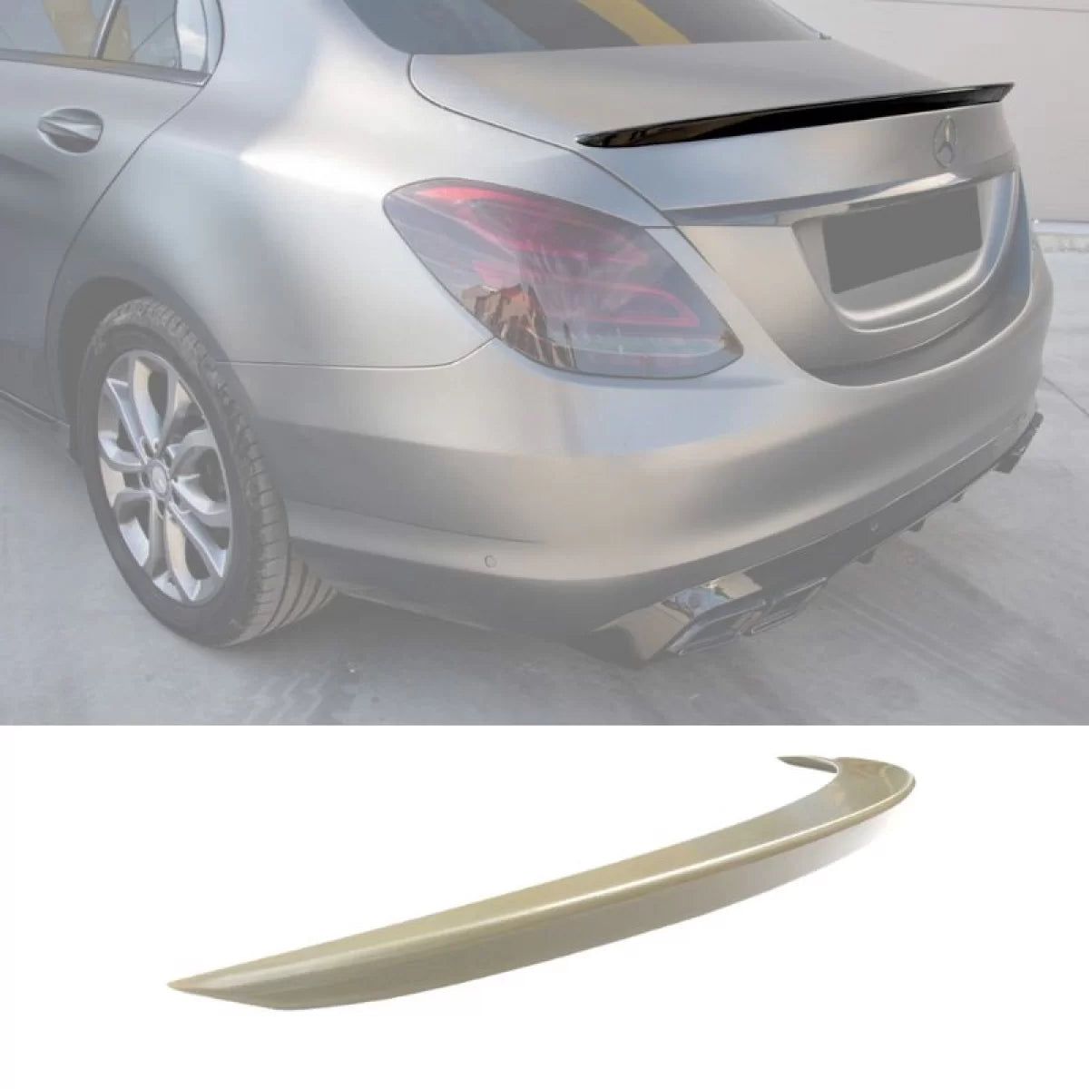 Spoiler Posteriore Lip Design ABS per Mercedes Classe C W205 Berlina 13-20