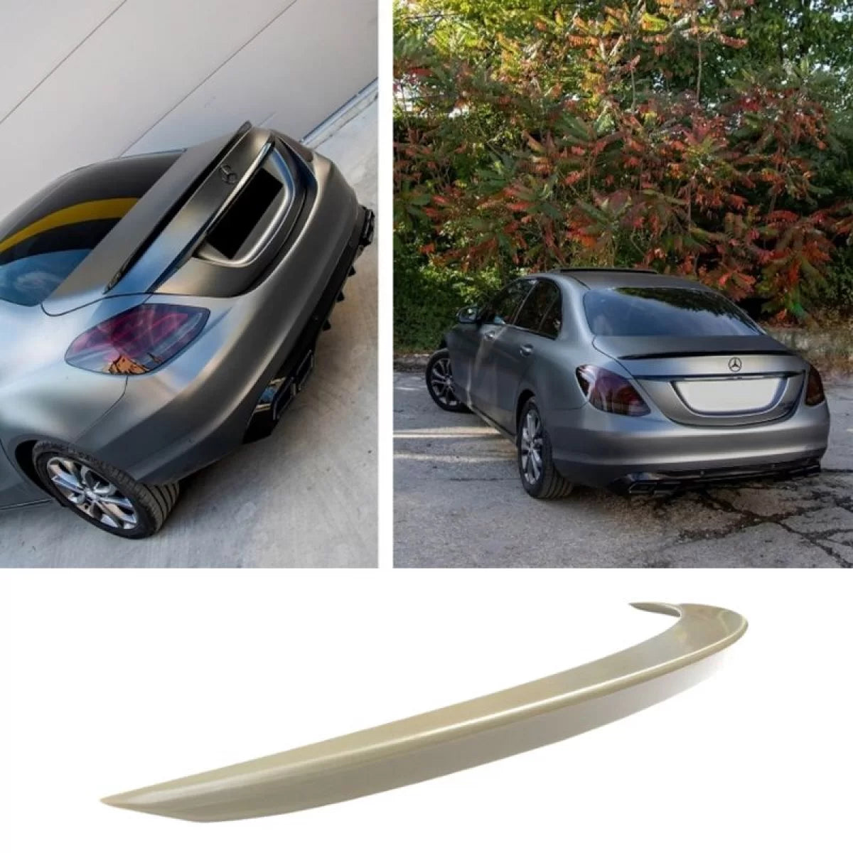 Spoiler Posteriore Lip Design ABS per Mercedes Classe C W205 Berlina 13-20