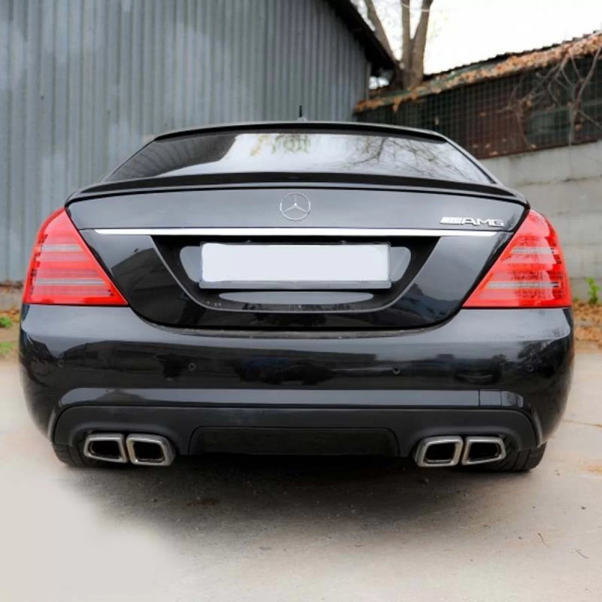 Spoiler Posteriore Lip Design in Poliuretano per Mercedes Classe S W221 05-13