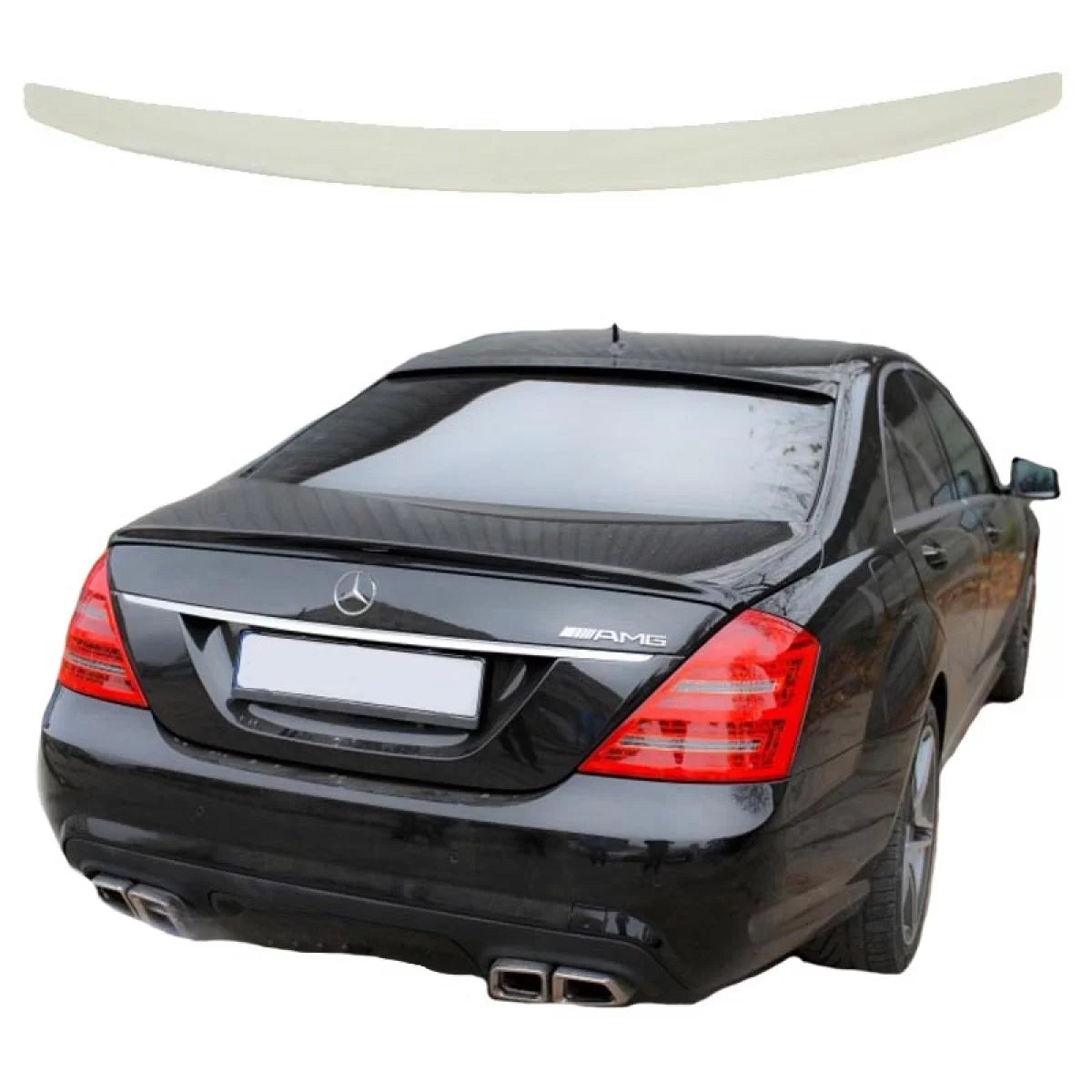 Spoiler Posteriore Lip Design in Poliuretano per Mercedes Classe S W221 05-13