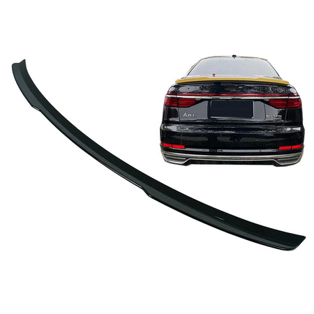 Spoiler Posteriore Lucido Nero per Audi A8 4N Berlina 2018-2022
