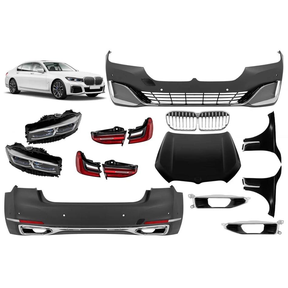 Pacchetto Tuning Stile 740 Paraurti Anteriore Posteriore per BMW Serie 7 G11