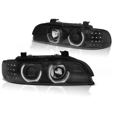 Fari Tuning con LED 3D Angel Eyes Anteriore Dx e Sx BMW E39 09.1995-05.2003