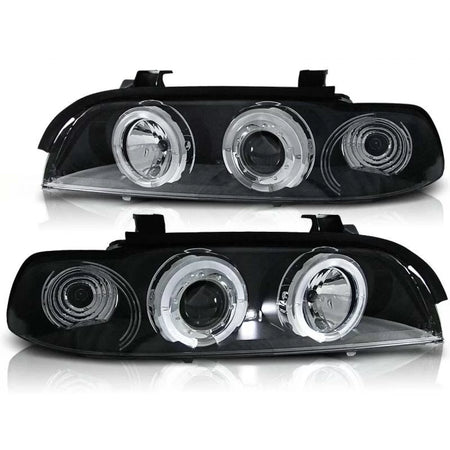 Fari Tuning con Anelli Alogeni Anteriori Sinistro e Destro per BMW E39