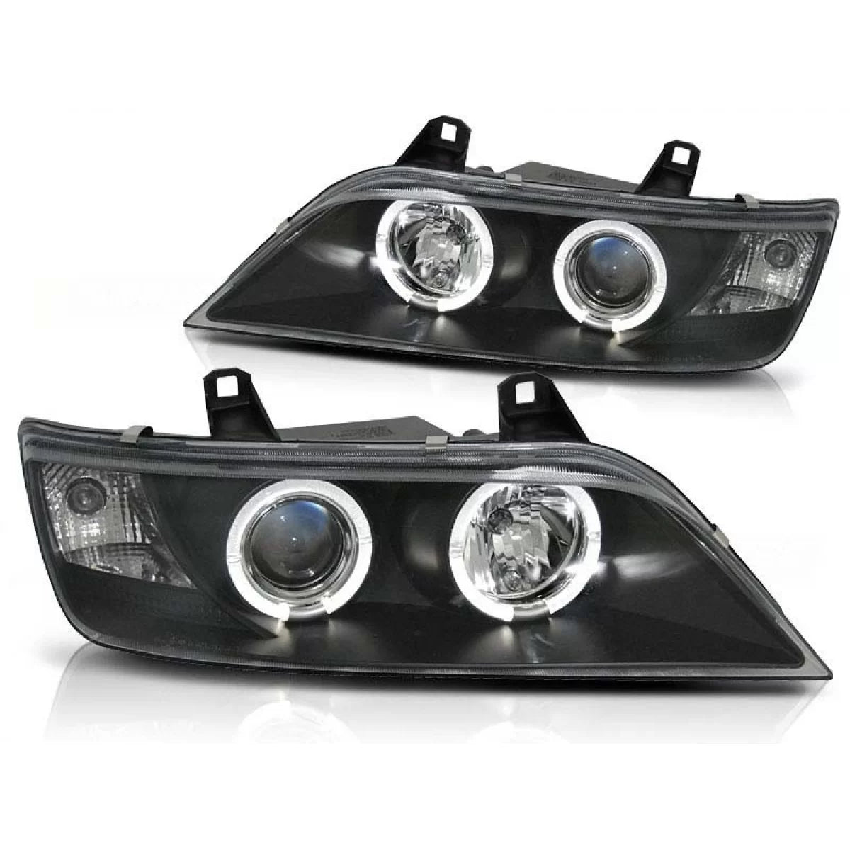 Fari Tuning con Anelli Angel Eyes Alogeni Anteriori Dx e Sx per BMW Z3 1996-2002