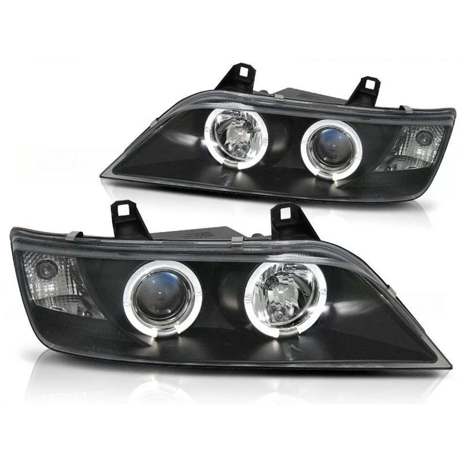 Fari Tuning con Anelli Angel Eyes Alogeni Anteriori Dx e Sx per BMW Z3 1996-2002