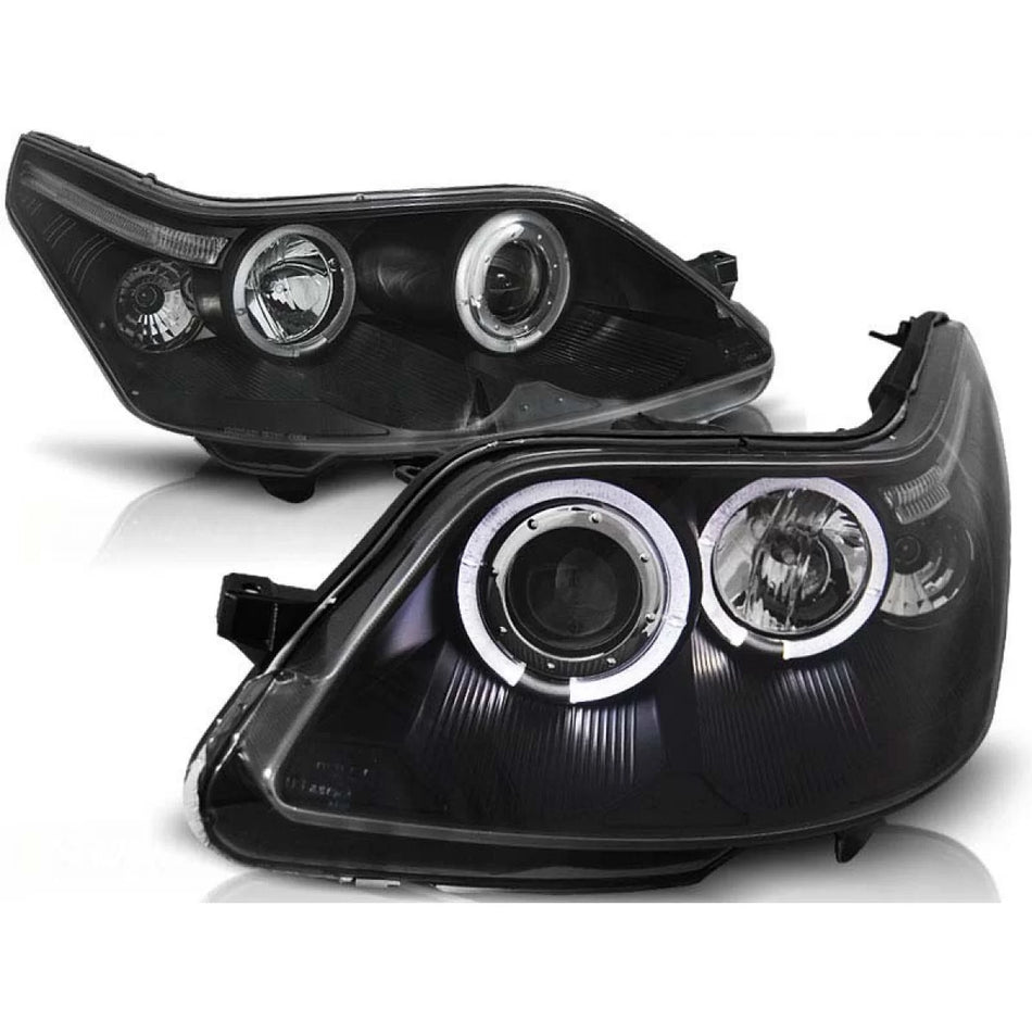 Fari Anteriore con Occhi di Angelo Alogeni per Citroën C4 2004-2010 Dx e Sx