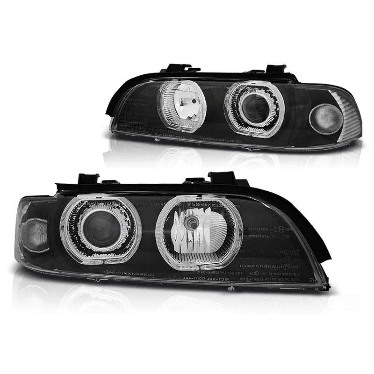 Fari Tuning con Anelli LED Anteriori Sinistro e Destro per BMW E39
