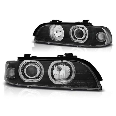 Fari Tuning con Anelli LED Anteriori Sinistro e Destro per BMW E39