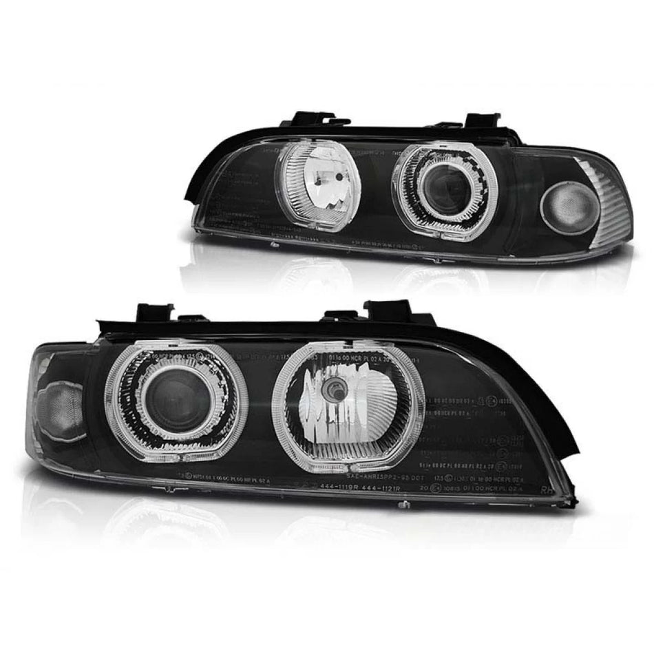 Fari Tuning con Anelli LED Anteriori Sinistro e Destro per BMW E39