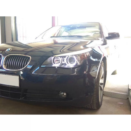 Fari Anteriori con LED Angel Eyes per BMW E60 E61 2003-2007 Dx e Sx