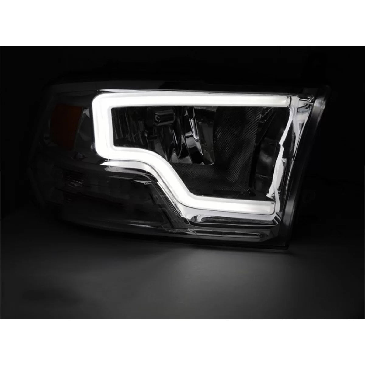 Fari Tuning con LED Anteriore Sinistro e Destro per Dodge Ram 2009-2018 Cromato