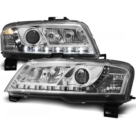 Fari Tuning con Luci LED Anteriori Dx e Sx per Fiat Stilo 3D 2001-2008