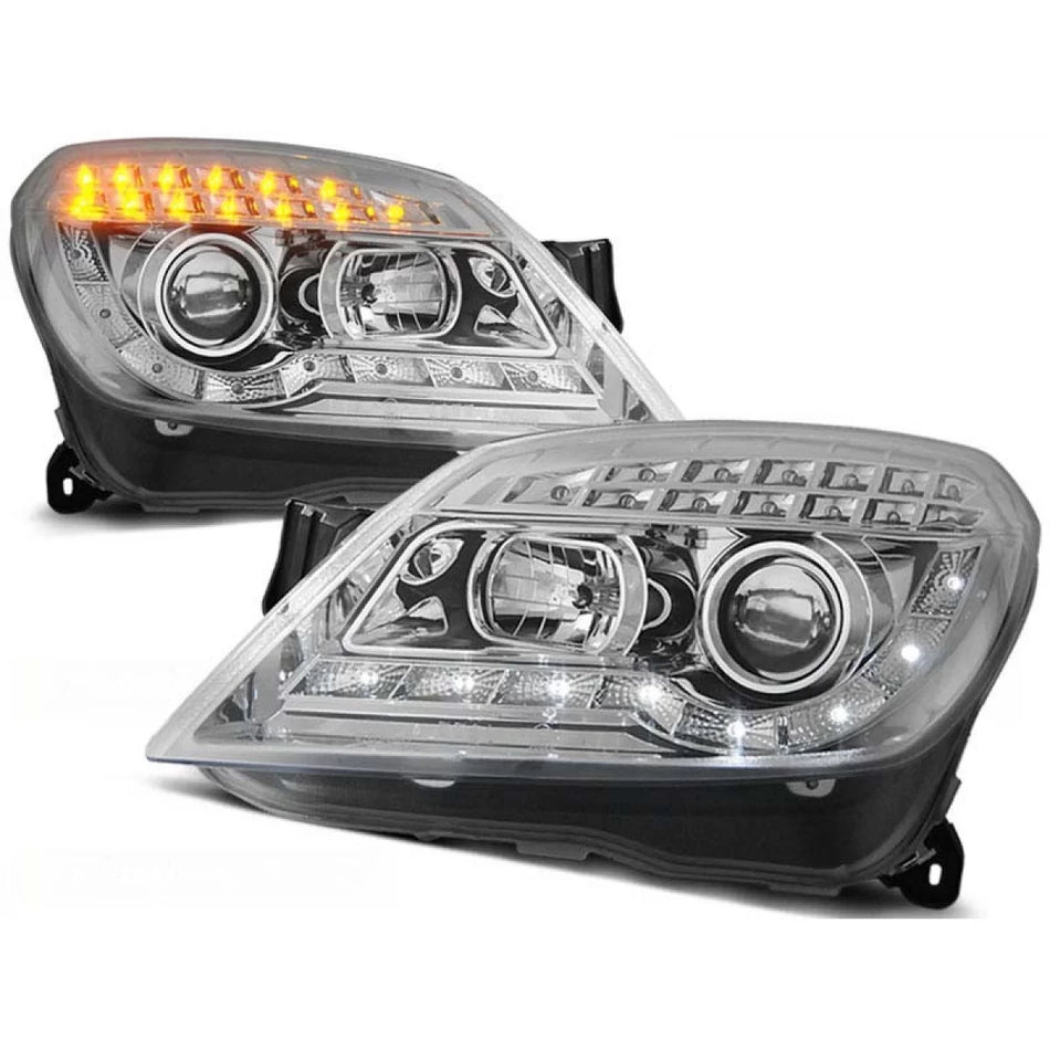 Fari Anteriori Tuning Sinistro e Destro per Opel Astra H 03 2004-2010