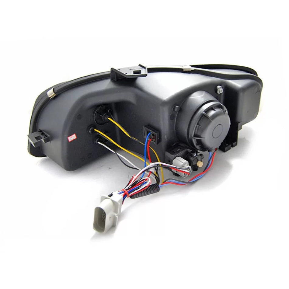 Fari Anteriori Neri Sinistro e Destro per Audi A4 B7 2004-2008
