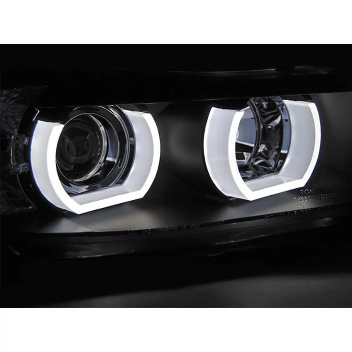 Fari Anteriori Tuning con Base Nera Sinistro e Destro per BMW Serie 3 E90