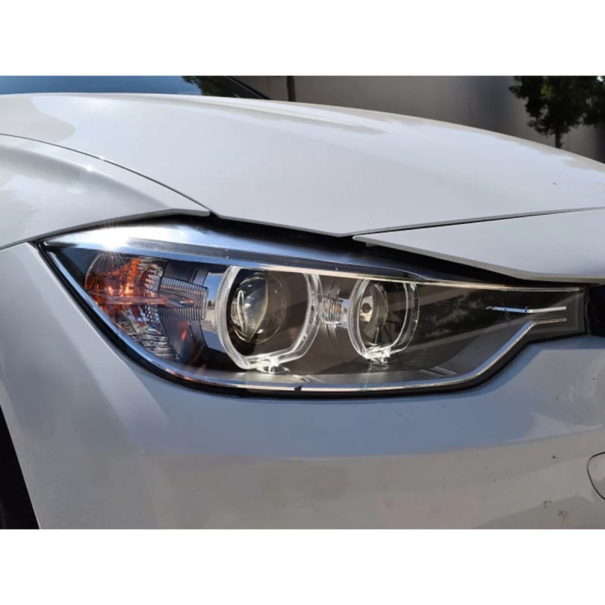 Fari Anteriori Neri Sinistro e Destro per BMW Serie 3 F30 2011-2015