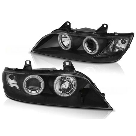 Fari Tuning con Anelli CCFL BMW Z3 Coupe Cabrio 1996-2002 Dx Sx