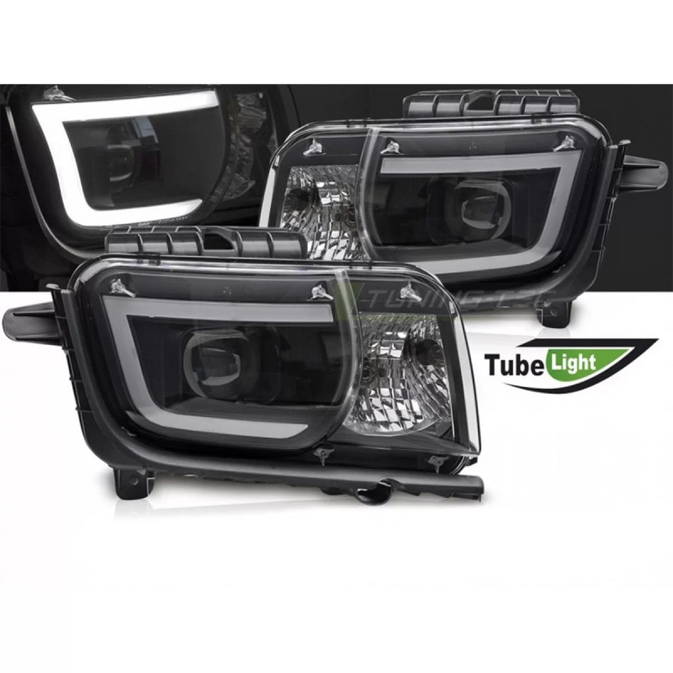Fari Tuning Anteriori Dx e Sx Base Nera per Chevrolet Camaro 2009-2013