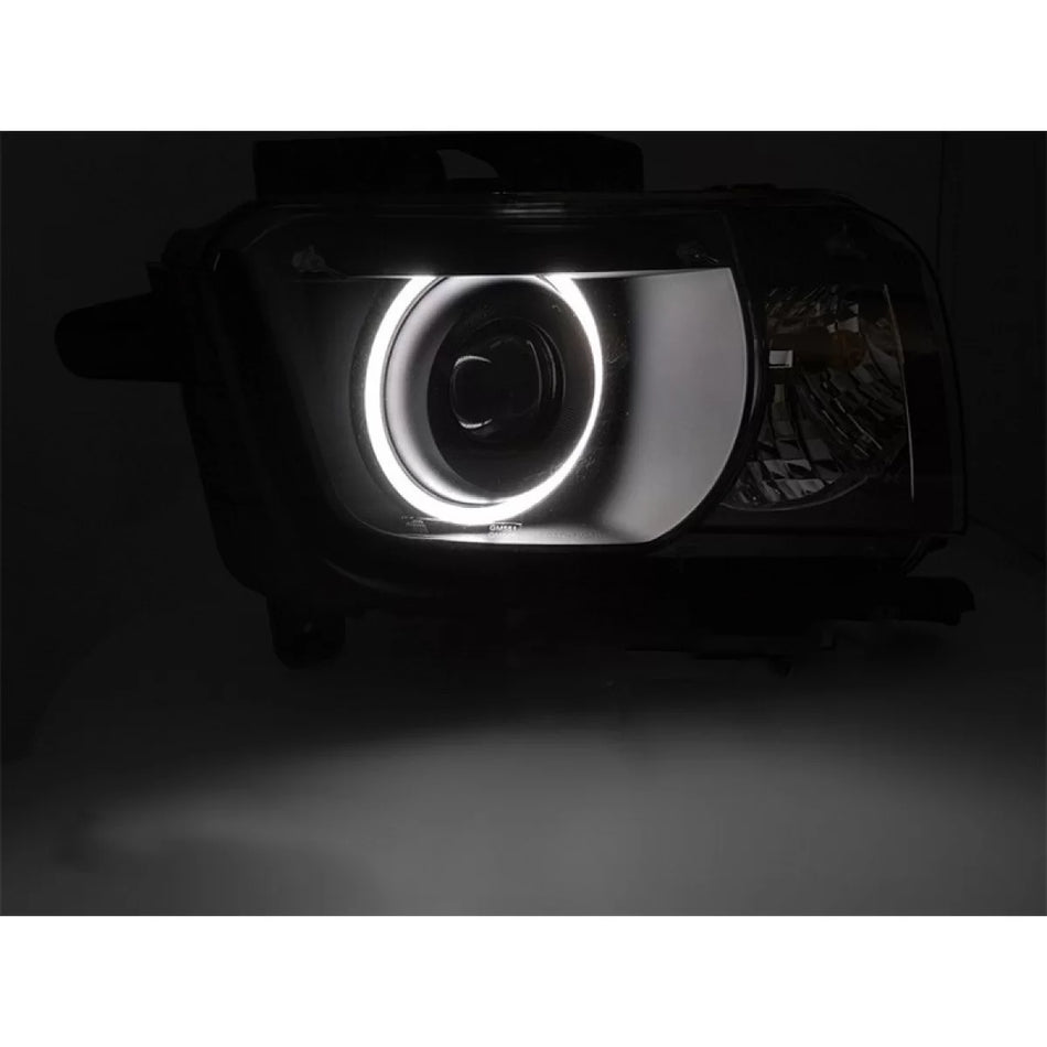 Fari Anteriori Tuning Base Nera Dx e Sx per Chevrolet Camaro 2009-2013