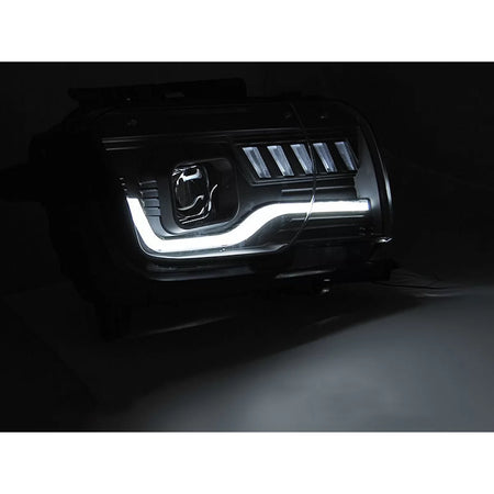 Fari Anteriori con Frecce Dinamiche Nero per Chevrolet Camaro 2009-2013