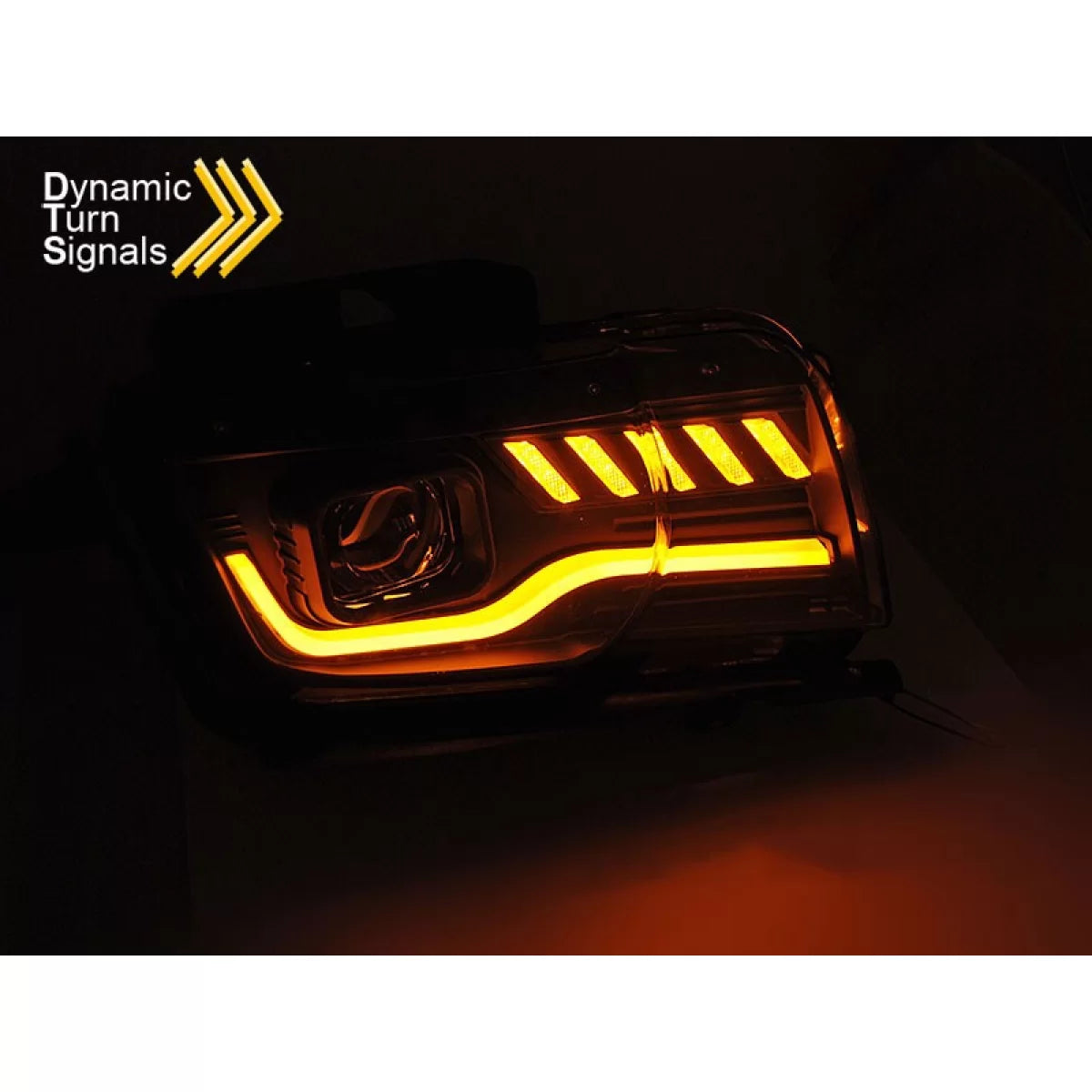 Fari Anteriori con Frecce Dinamiche Nero per Chevrolet Camaro 2009-2013