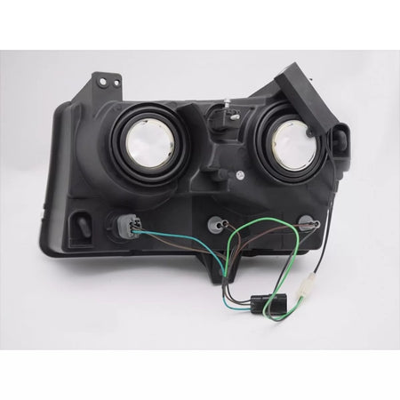 Fari Anteriori con Indicatori Dinamici Cromati per Chrysler 300c 2005-2008 Dx Sx