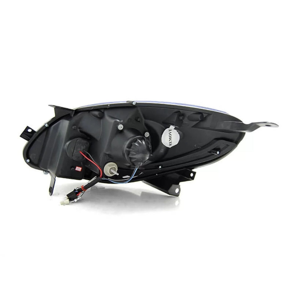 Fari Tuning con Luci Diurne Neri Anteriori Sinistro e Destro per Renault Twingo