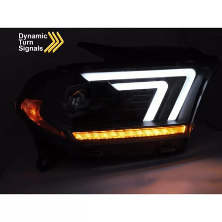 Fari con Indicatori Dinamici Anteriori Neri per Dodge Durango 2010-2013