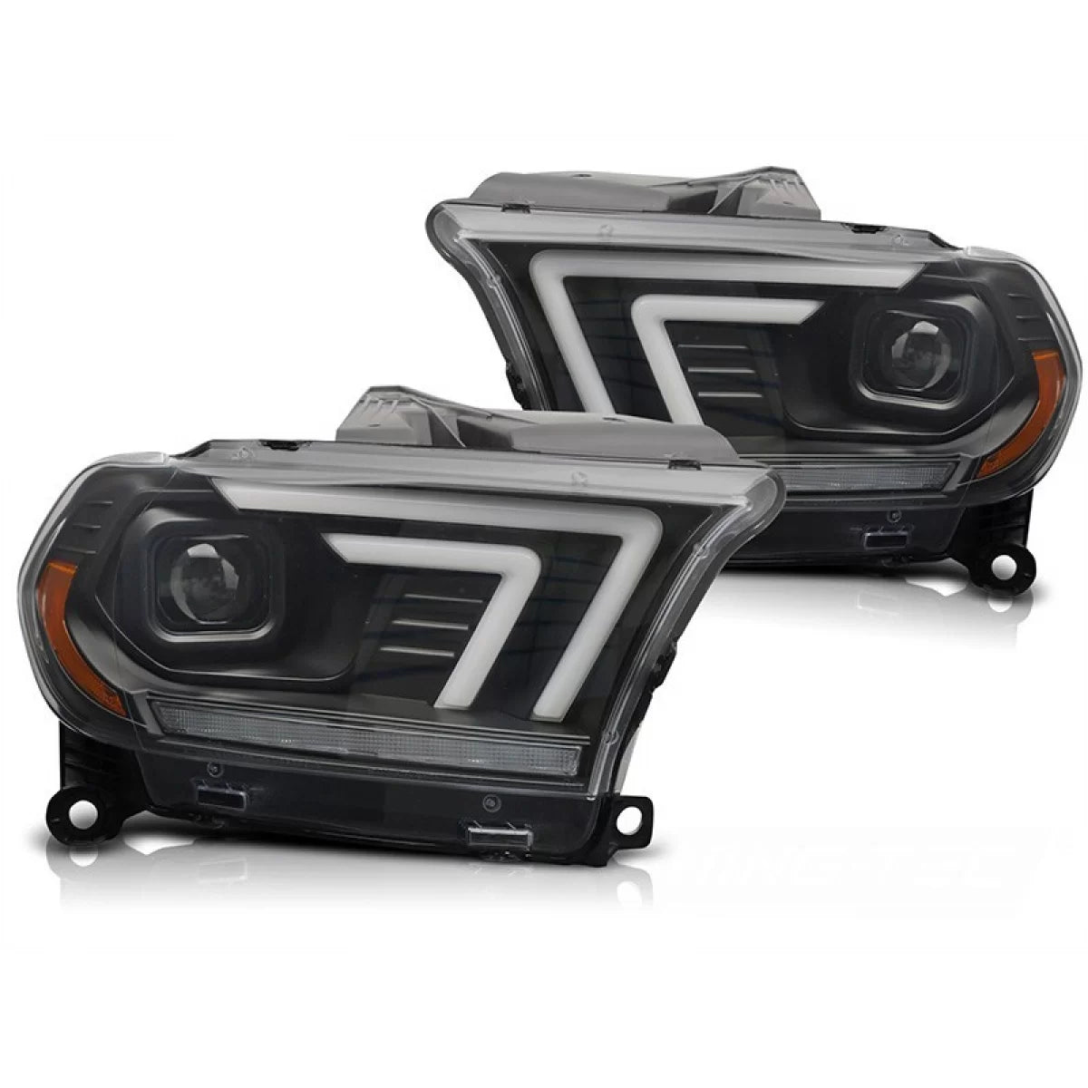 Fari con Indicatori Dinamici Anteriori Neri per Dodge Durango 2010-2013