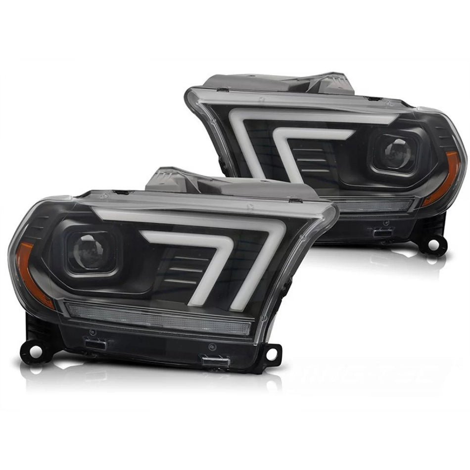 Fari con Indicatori Dinamici Anteriori Neri per Dodge Durango 2010-2013