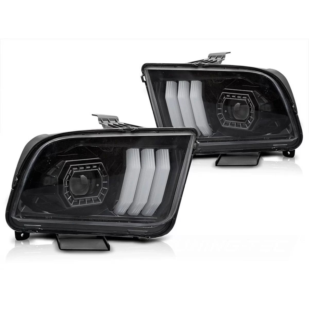 Fari Anteriori Tuning Base Nera per Ford Mustang 2004-2009
