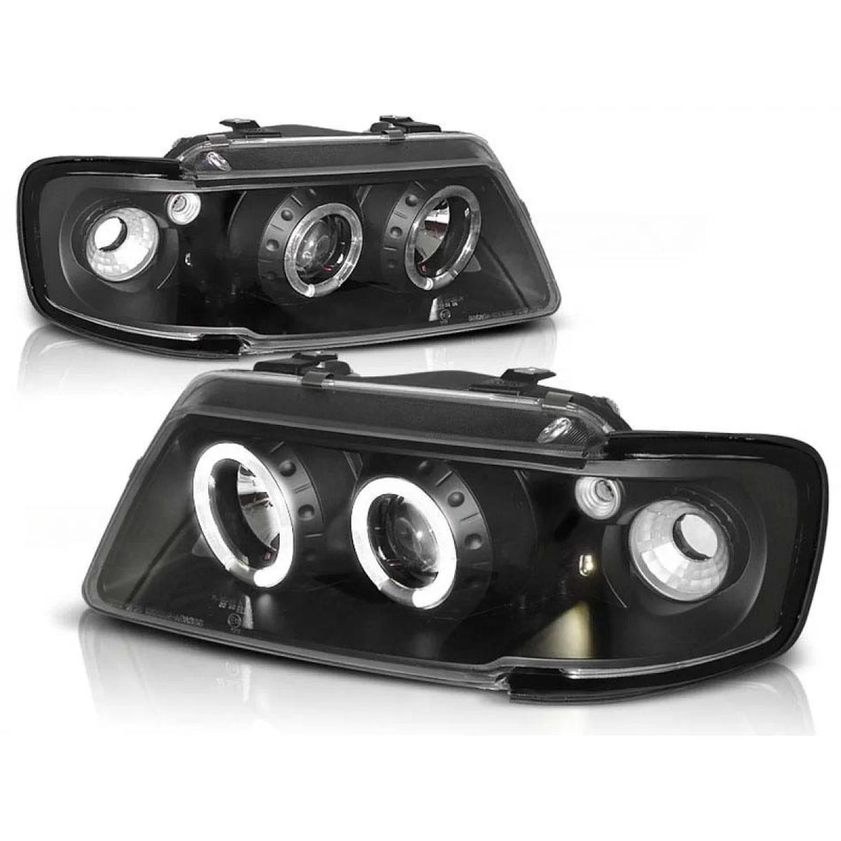 Fari Anteriori con Anelli Alogeni Audi A3 8L 08.1996-08.2000 Dx e Sx