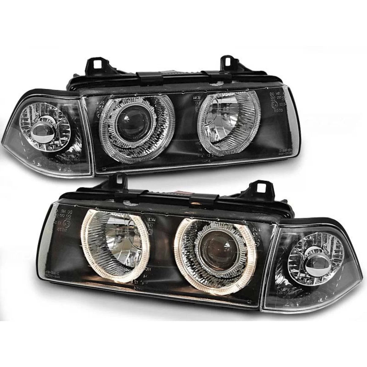 Fari Anteriori con Occhi di Angelo Alogeni per BMW 3 E36 12.1990-08.1999 Coupe