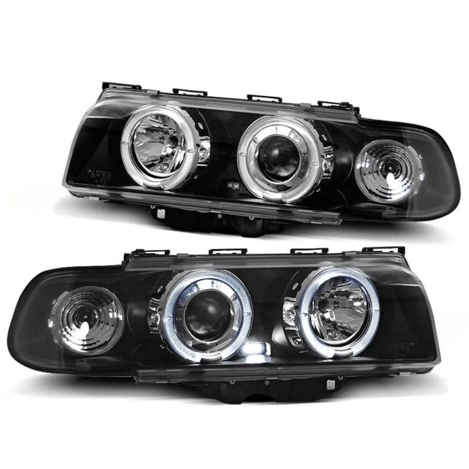 Fari Anteriori con Angeli Alogeni Sinistro e Destro per BMW 7 E38 1994-1998
