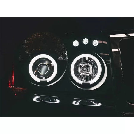 Fari Anteriori con Anelli Alogeni Jeep Grand Cherokee 2005-2008 Dx e Sx