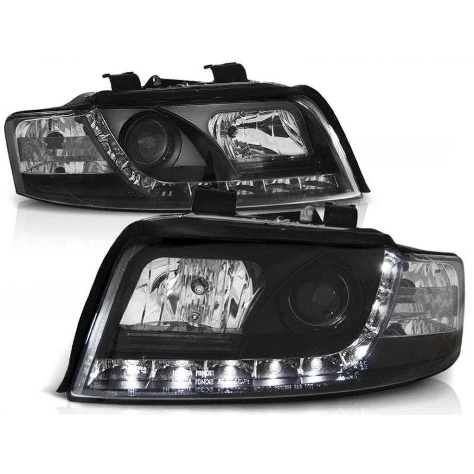 Fari Anteriori con LED Sinistro e Destro per Audi A4 B6 10.2000-10.2004