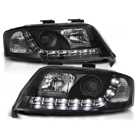 Fari Anteriori con Luci LED Sinistro e Destro per Audi A6 C5 1997-2001