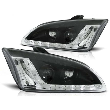 Fari Tuning con Luci LED Anteriori Sinistro e Destro per Ford Focus MK2