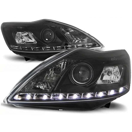 Fari Tuning con Luci LED Anteriore Sinistro e Destro per Ford Focus MK2