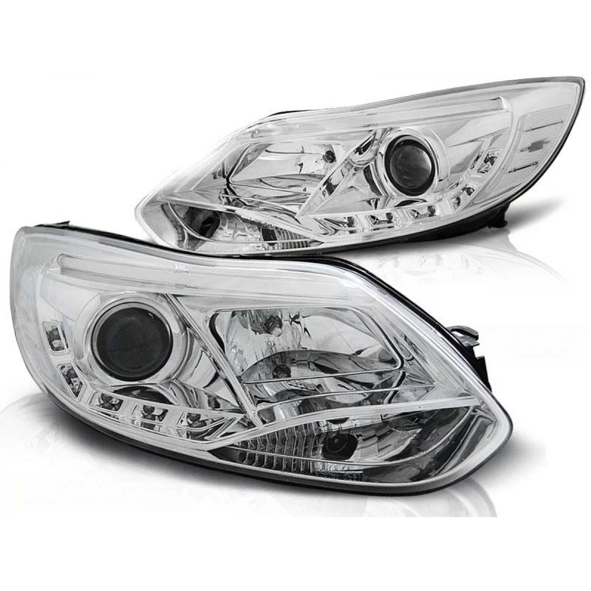 Fari Tuning con Luci LED Anteriore Sinistro e Destro per Ford Focus MK3