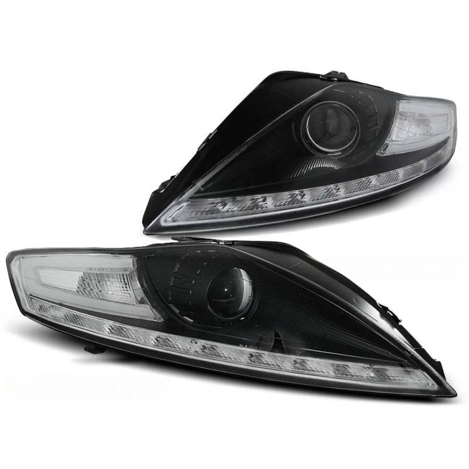 Fari Tuning con Luci LED Anteriore Sinistro e Destro per Ford Mondeo 07-10